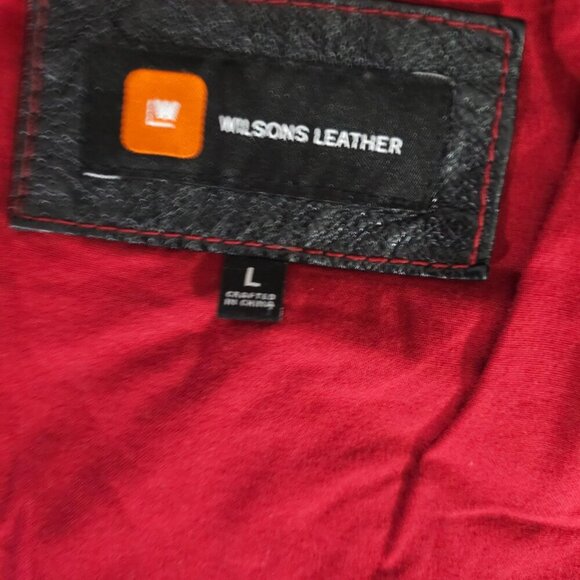 Wilsons Leather Cafe Racer Motorcycle Jacket With Removable Hood Mens L - Picture 8 of 11